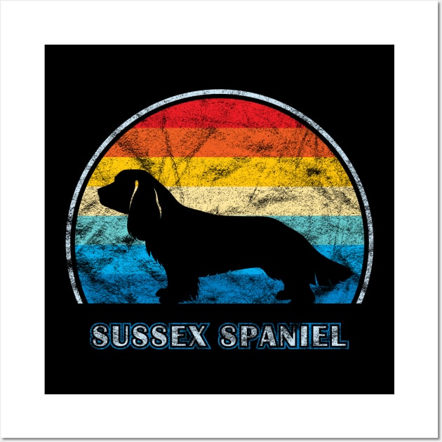 Sussex Spaniel Vintage Design Dog Wall Art by millersye